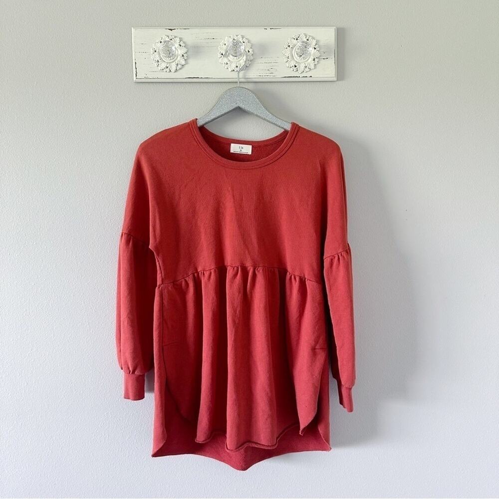 Anthropologie T. La Orange Long Sleeve Dress